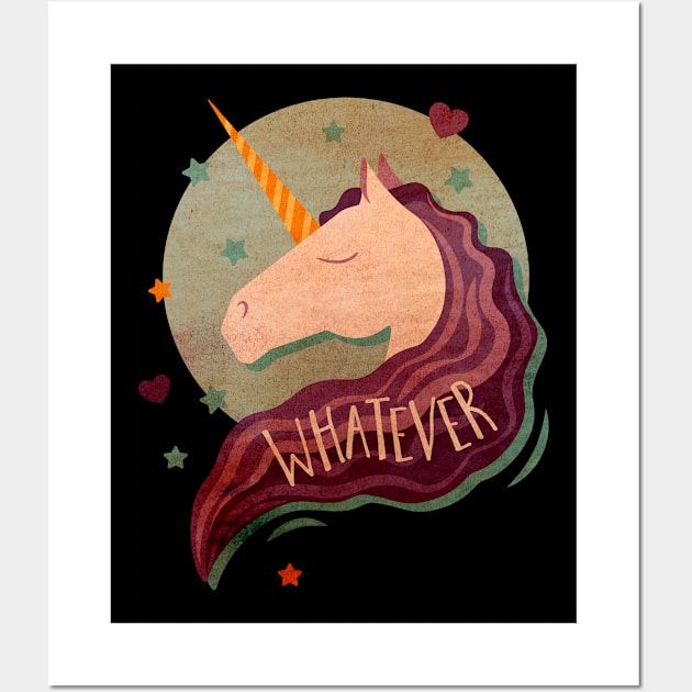 Whatever Unicorn Wall Art by Tpixx